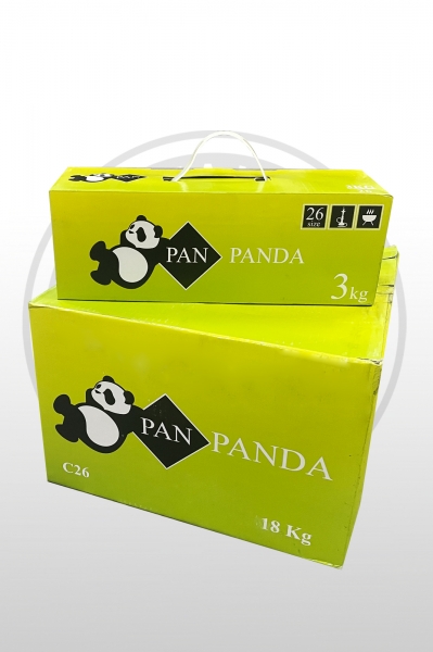 Кокосовый уголь PAN-PANDA 18kg (18x3) 26mm